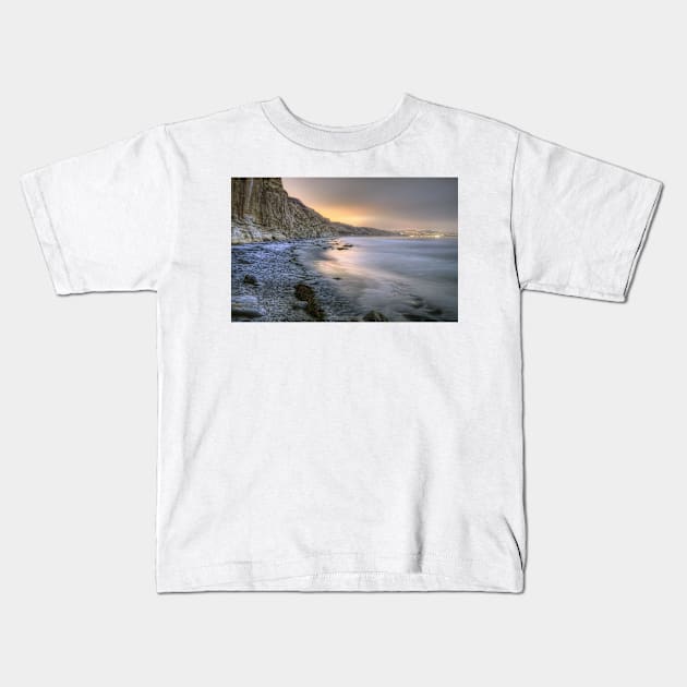 Beach at Night Kids T-Shirt by jswolfphoto